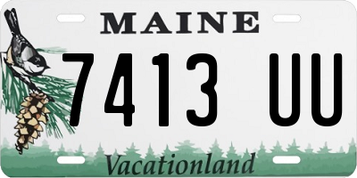 ME license plate 7413UU