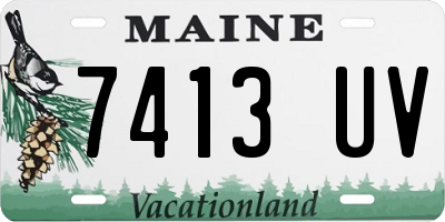 ME license plate 7413UV