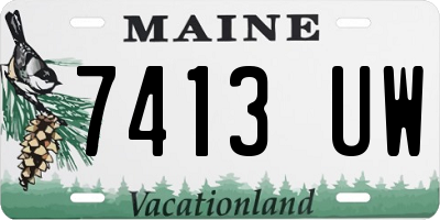 ME license plate 7413UW