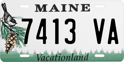 ME license plate 7413VA