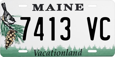 ME license plate 7413VC