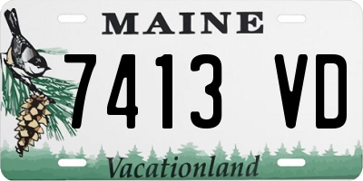 ME license plate 7413VD