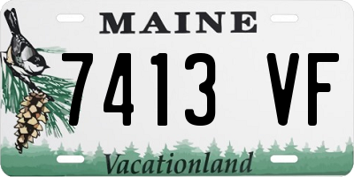 ME license plate 7413VF