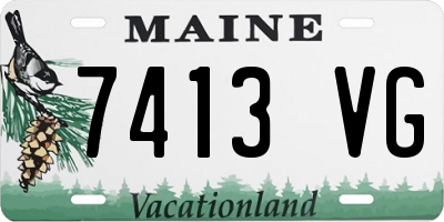 ME license plate 7413VG