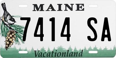 ME license plate 7414SA