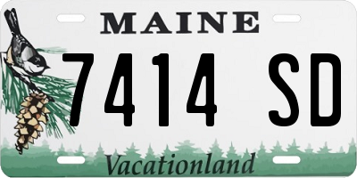ME license plate 7414SD