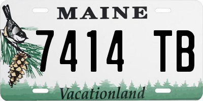 ME license plate 7414TB