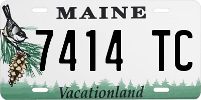 ME license plate 7414TC