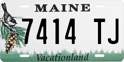ME license plate 7414TJ
