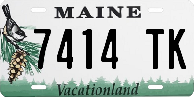 ME license plate 7414TK