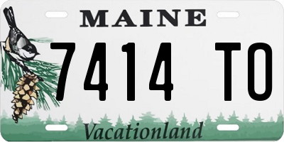 ME license plate 7414TO