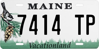 ME license plate 7414TP