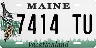 ME license plate 7414TU