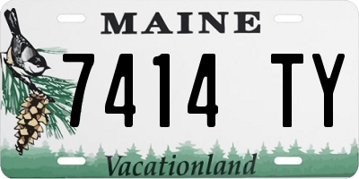ME license plate 7414TY