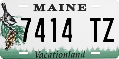 ME license plate 7414TZ