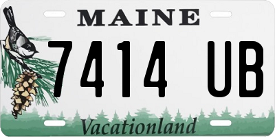 ME license plate 7414UB