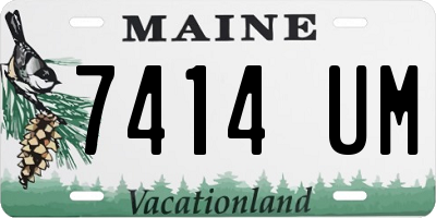 ME license plate 7414UM