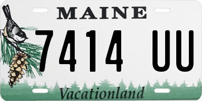 ME license plate 7414UU