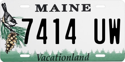 ME license plate 7414UW