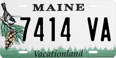 ME license plate 7414VA