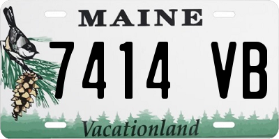 ME license plate 7414VB
