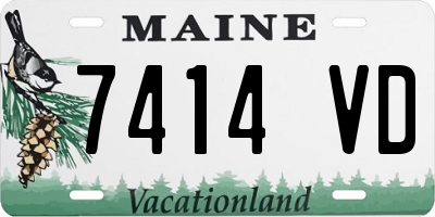 ME license plate 7414VD