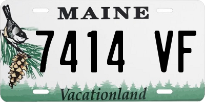 ME license plate 7414VF