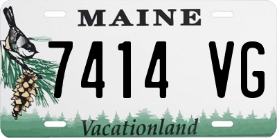 ME license plate 7414VG