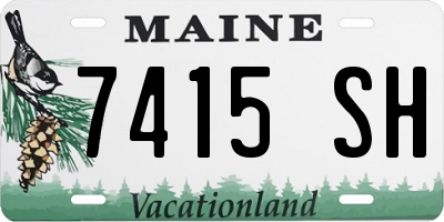 ME license plate 7415SH