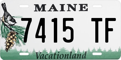 ME license plate 7415TF