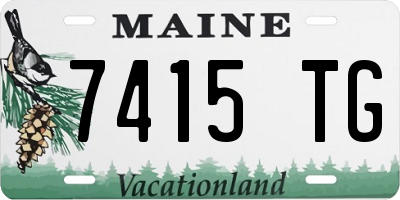 ME license plate 7415TG