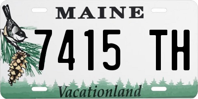 ME license plate 7415TH