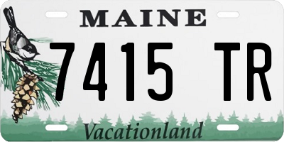 ME license plate 7415TR