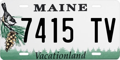 ME license plate 7415TV