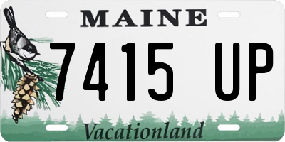 ME license plate 7415UP