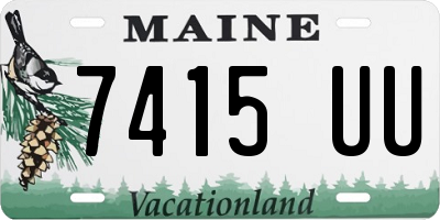 ME license plate 7415UU