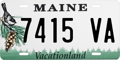 ME license plate 7415VA