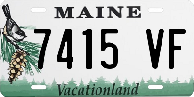 ME license plate 7415VF