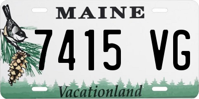 ME license plate 7415VG