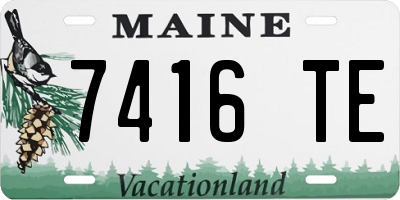 ME license plate 7416TE