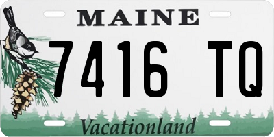 ME license plate 7416TQ