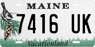 ME license plate 7416UK
