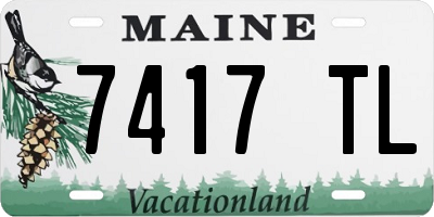 ME license plate 7417TL