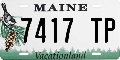 ME license plate 7417TP