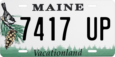 ME license plate 7417UP