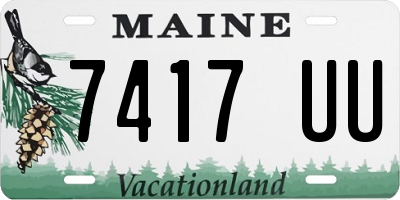 ME license plate 7417UU