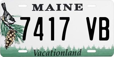 ME license plate 7417VB