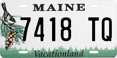 ME license plate 7418TQ