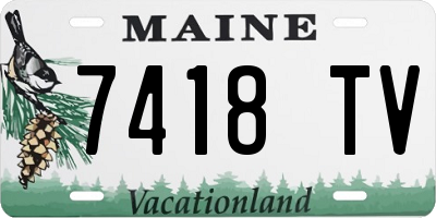 ME license plate 7418TV