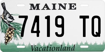 ME license plate 7419TQ